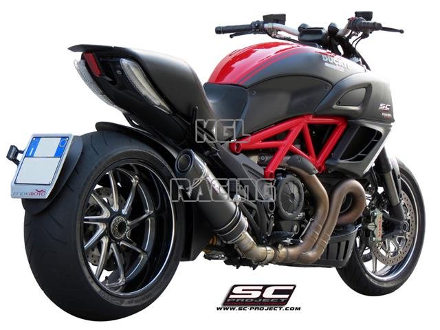 SC Project slip-on DUCATI DIAVEL - Oval Carbon - Click Image to Close
