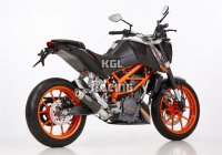 SHARK pour KTM 390 Duke 2013-2016 - SHARK Factory with cat silencieux slip on (1-1) - carbon