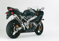 HURRIC for KAWASAKI ZX-6RR (ZX600K/M) 2003-2004 - HURRIC Supersport slip on exhaust (4-1) - carbon