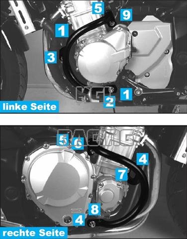 Protection chute Suzuki GSF1250 S BANDIT '07-'10 - noir - Cliquez sur l'image pour la fermer