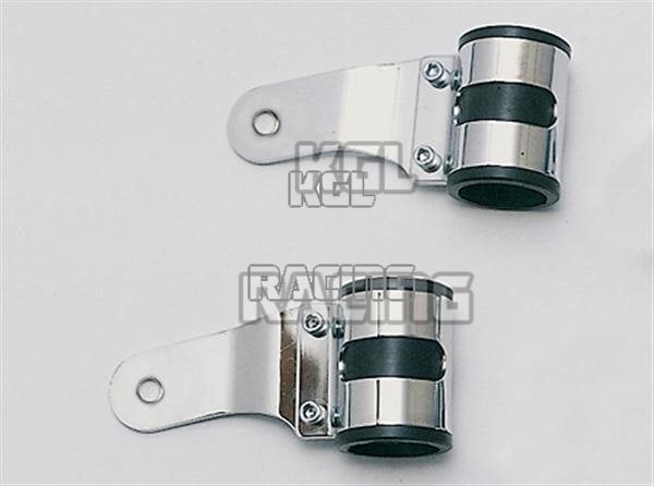 headlight bracket, uni, chrome, 38-42 mm, pair - Click Image to Close