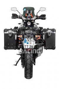 Touratech ZEGA Evo X special system for KTM 1050 / 1090 / 1190 / 1290 Adventure/R - 38L_38L - rack black , case Black