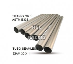 GPR pour Universal Tubo titanio seamleSs D. 30mm X 1mm L.1000mm - - Tubo titanio seamless D. 30mm X 1mm L.1000mm