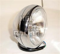 4-1/2" headlamp, chromed, side mount, E-mark