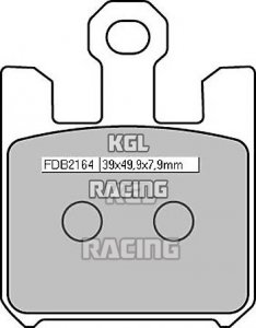 FERODO Remblokken Kawasaki ZX 6 R (ZX636BB) 2003-2004 - Vooraan - FDB 2164 RACE SinterGrip Vooraan XRAC