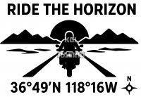 RIDE THE HORIZON coffre laterale sticker (set gauche-droite)