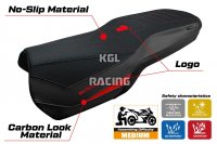 Seat cover compatible Ducati Multistrada V4 2021-2025 - model Lula Ultragrip - WITH LOGO - Black