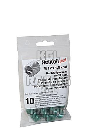 HeliCoil M 12 x 1,5 x 18mm navulpak met 10 stuks. - Klik op de afbeelding om het venster te sluiten