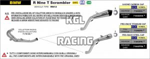 Arrow for BMW R Nine T Scrambler 2021-2022 - Pro-Race nichrom silencers kit