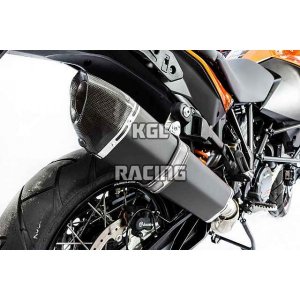 KGL Racing silencieux KTM 1190 Adventure '13-> - HEXAGONAL TITANIUM BLACK