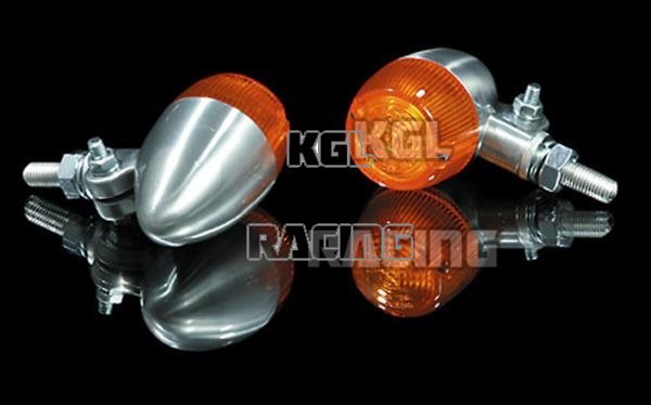 Indicator BULLET LIGHT 1, aluminium polished, E-mark - Click Image to Close