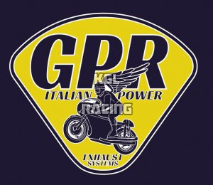 GPR voor Moto Guzzi V11 Sport/V11 Le Mans 1998/2006 - Gekeurd Dempers zonder linkpipe (paar) - Deeptone Black Cafè Racer