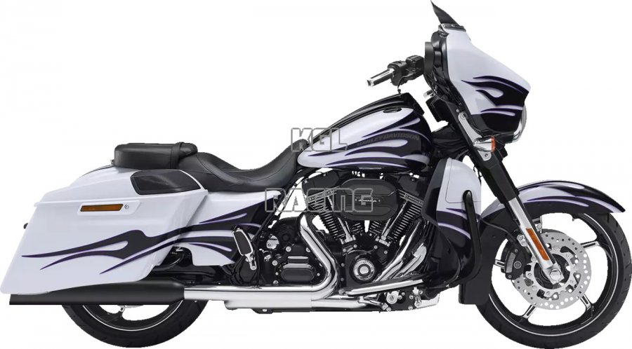 Kesstech voor Harley Davidson Road King Special 114 2019-2020 - demperset FL-Double BLACK - Klik op de afbeelding om het venster te sluiten