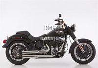 FALCON for HARLEY DAVIDSON SOFTAIL Deluxe (FLSTN) 2017-2017 - FALCON Double Groove complete exhaust system with cat (2-2)