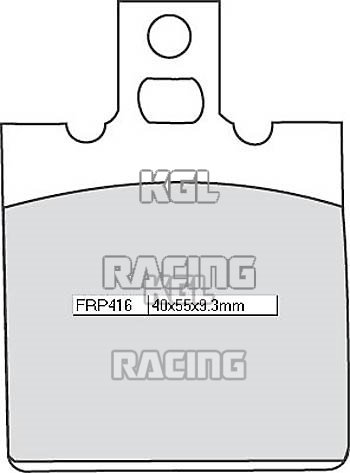 Ferodo Brake pads Honda NSR 125 80 km/h (JC22) 1996-1997 - Rear - FRP 416 Platinium Rear P - Click Image to Close