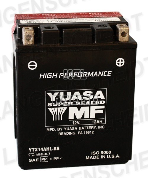YUASA battery YTX 14AHL-BS maintenance free - Click Image to Close