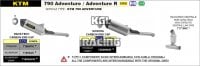 Arrow voor KTM 790 Adventure 2019-2020 - Niet gekatalyseerde middenpijp