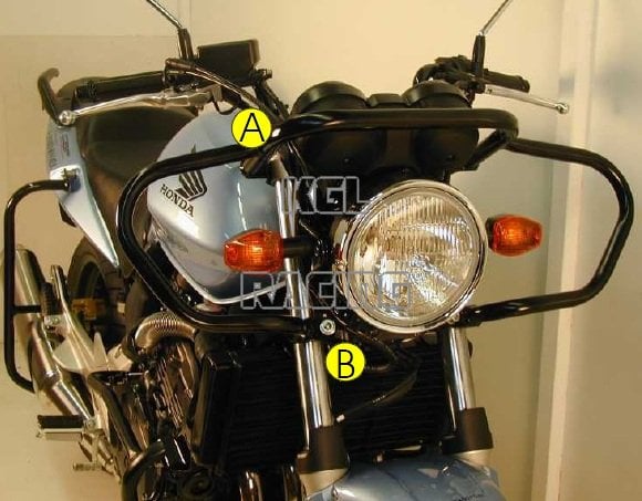 Valbeugels voor Honda CBF500 '04-> - Koplampbeugel - Klik op de afbeelding om het venster te sluiten
