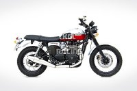 ZARD for Triumph Thruxton Injection Homologated Full System 2-1 LOW konisch round Stainless steel