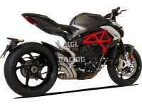 HP CORSE voor MV AGUSTA BRUTALE 800/RR 2012/2015 - Uitlaat demper HYDRO-TRE inox cover