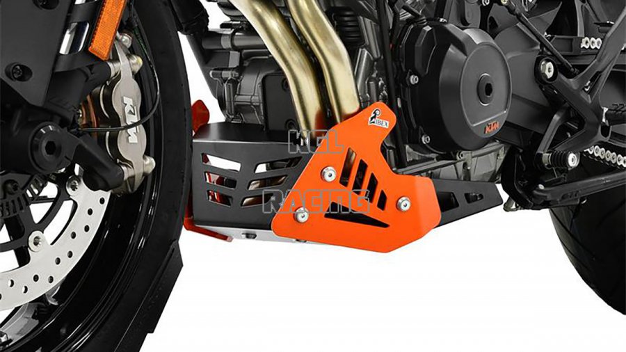 IBEX motor beschermings plaat KTM Duke 790, 18-20, oranje/zwart - Klik op de afbeelding om het venster te sluiten