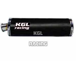 KGL Racing silencer SUZUKI V-STROM 1000 '14-> - OVALE TITANIUM BLACK