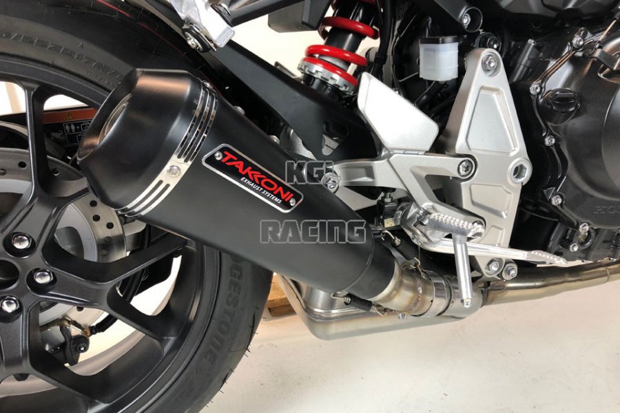 TAKKONI Full System for Honda CB 125 R, 18- konisch black - Click Image to Close