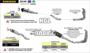 Arrow voor Kawasaki ZX-6R 2009-2016 - COMPETITION volledig systeem met Carbon demper