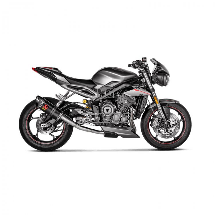 Akrapovic for TRIUMPH Street Triple 765 S / R / RS '17-'19 CARBON silencer not homologated - Click Image to Close