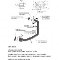 Leovince for KTM ADVENTURE 390 ABS 2020-2024 - header pipe