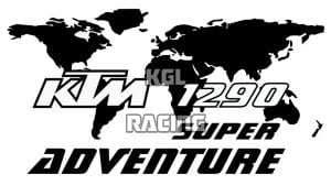KTM 1290 SUPER ADVENTURE carte mondiale coffre laterale sticker (set gauche-droite)