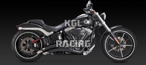 Vance & Hines Harley Davidson Softail '13-'14 - FULL SYSTEM BIG RADIUS 2-INTO-2 BLACK