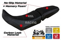 Seat cover compatible Triumph Tiger 850 Sport 2021 - 2025 - model Sintra Comfort System - NO LOGO - Black