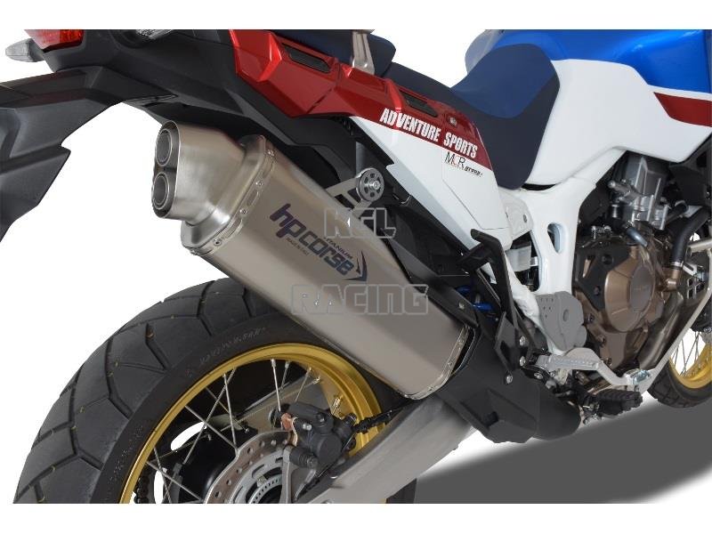 HP CORSE for HONDA CRF1000L Africa Twin - Silencer 4-TRACK TITANIUM - Click Image to Close