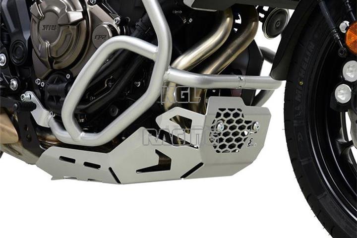 IBEX motor beschermings plaat Yamaha MT-07 Tracer 2016-2020, zilver - Klik op de afbeelding om het venster te sluiten