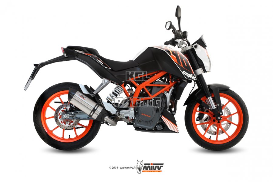 MIVV EXHAUST KTM DUKE 390 2013 -> - SUONO STAINLESS STEEL carbon cap - Click Image to Close