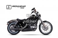 IXIL silencers Harley Davidson Sportster XL 883/1200, 14-16 - IXIL IRONHEAD BLACK