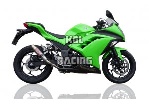 GPR pour Kawasaki Ninja 300 R 2012/16 Euro3 - Homologer Slip-on - Deeptone Inox