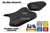 Housse de selle compatible Kawasaki Ninja 300 2013 - 2017 - model Aliko Ultragrip - SANS LOGO - Noir