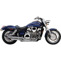 COBRA Echappement HONDA VTX1800C/F 02-09 - SLASH CUT TIPS EXHAUST SYSTEM CHROME
