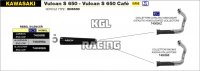 Arrow voor Kawasaki Vulcan S 650 2017-2020 - Katalytisch gehomologeerde collectorkit voor Rebel-demper