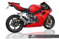 ZARD pour Triumph Daytona 675 Bj. 09-> Homologer Echappement complet 3-1 konisch round INOX