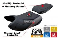 Housse de selle compatible QJ Motor SRT 800 X / S / SX 2023-2025 - model Wuhai Comfort System - SANS LOGO - Gris