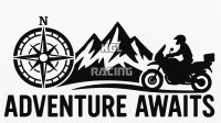 ADVENTURE AWAITS coffre laterale sticker (set gauche-droite)