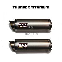 KGL Racing silencer DUCATI MONSTER 821 /1200 /S '17-'18 (euro4) - THUNDER TITANIUM