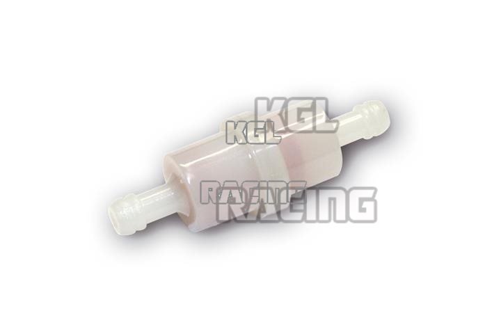 Fuel filter, plastic, connection width 6 mm - Click Image to Close