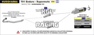 Arrow voor Husqvarna 701 Enduro/Supermoto 2017-2020 - Race-Tech aluminium demper met carbon eindkap