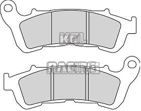 Ferodo Brake pads Honda SW-T 400 ABS (NF03B) 2009-2011 - Front - FDB 2196 SinterGrip Front ST - Click Image to Close