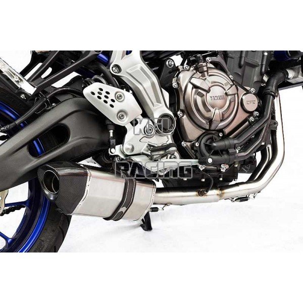 KGL Racing exhaust Yamaha XSR 700 '16-> - HEXAGONAL TITANIUM - Click Image to Close