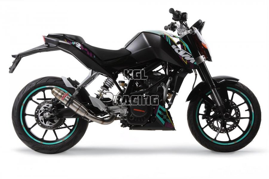 GPR for Ktm Duke 125 2011/16 Euro3 - Homologated with catalyst Slip-on - Deeptone Inox - Click Image to Close